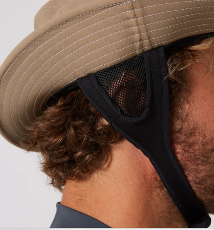 Surfing Hat With Clip - Beige