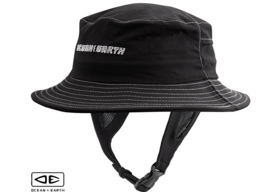 Surfing Hat With Clip - Black